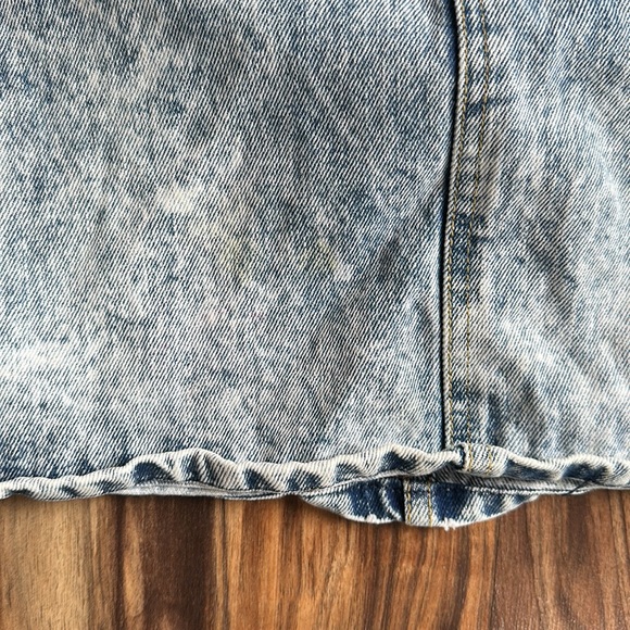 Vintage Guess 80s 90s Acid Wash Denim Skirt XXS - Picture 6 of 9